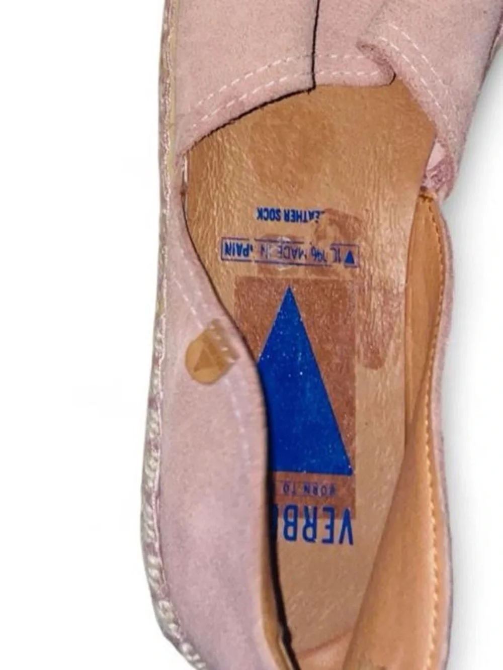 NWOB Verbenas Spain Dusty Pink Suede Espadrille Flats 39 (Women’s 8.5/9)